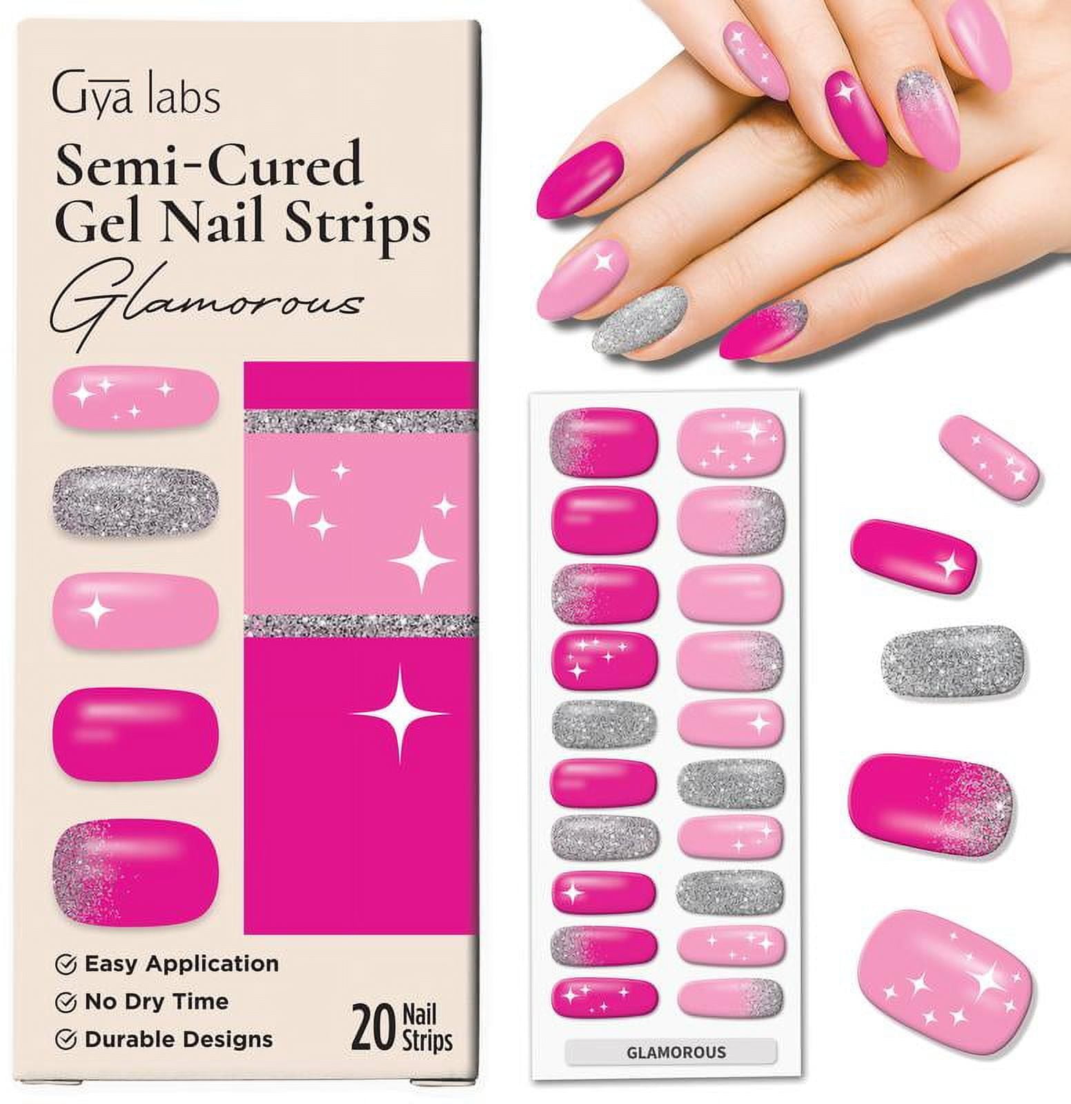 22pcs Nail Strips UV Free Nail Stickers Long Lasting Gel Nail Polish Strips  Gloss Nail Wraps with 2 Prep Pad, 1 Nail File (White Camellia T133) - Yahoo  Shopping