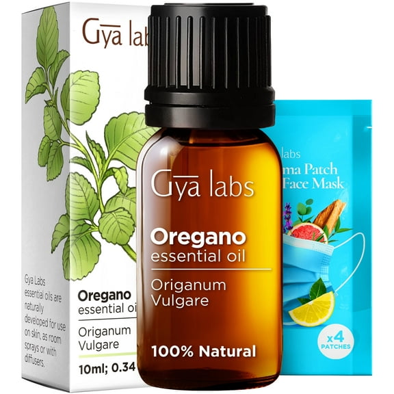 Gya Labs Oregano Essential Oil for Improved Wellness - Natural Oregano Oil Essential Oil for Skin and Toenail - Oregano Oil Organic for Diffuser & Nail (0.34 fl oz)