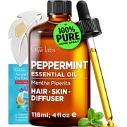 Gya Labs Peppermint Essential Oil with Aromatherapy stone