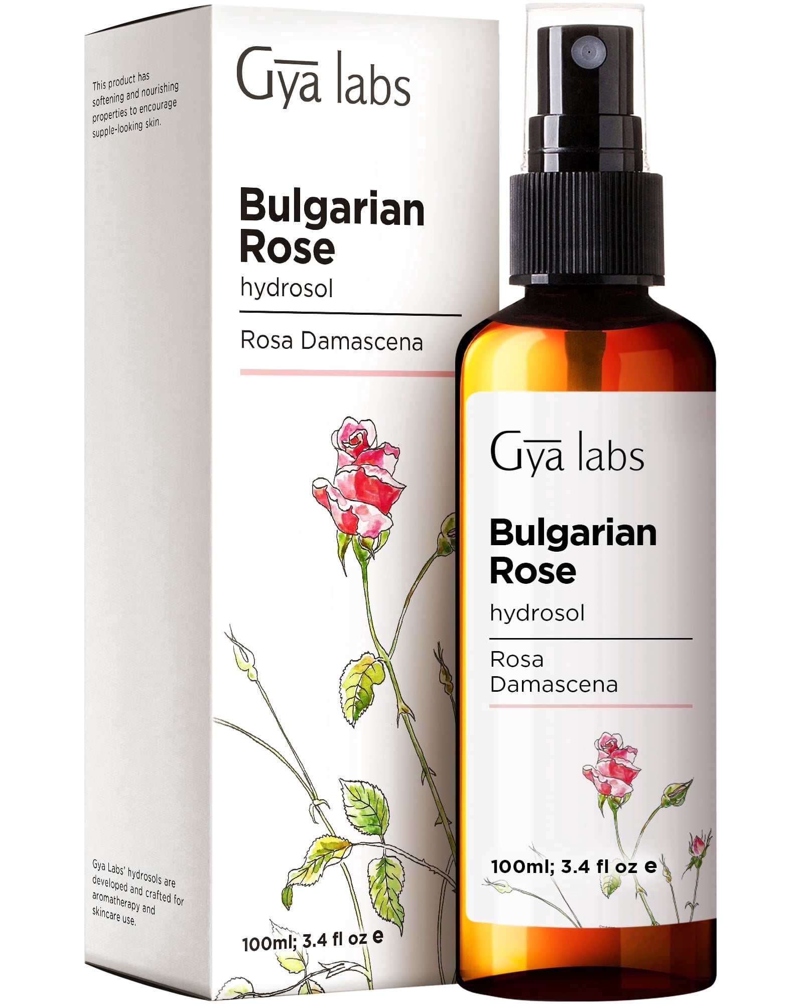 Gya Labs Rose Bulgaria Hydrosol - 3.4 fl oz - Multi-Use Skin Toner ...