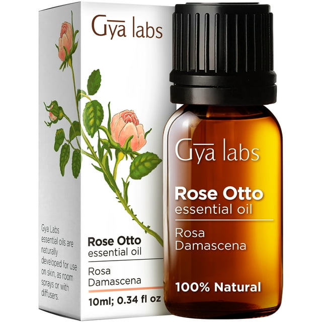 Gya Labs Rose Essential Oils for Skin Use & Aromatherapy Rose Oil for