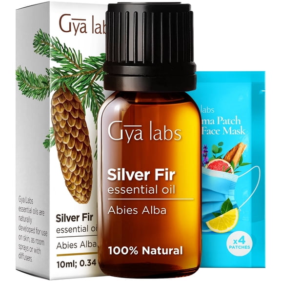 Gya Labs Silver Fir Essential Oil for Skin Care, Focus and Breathing - 0.34 fl oz