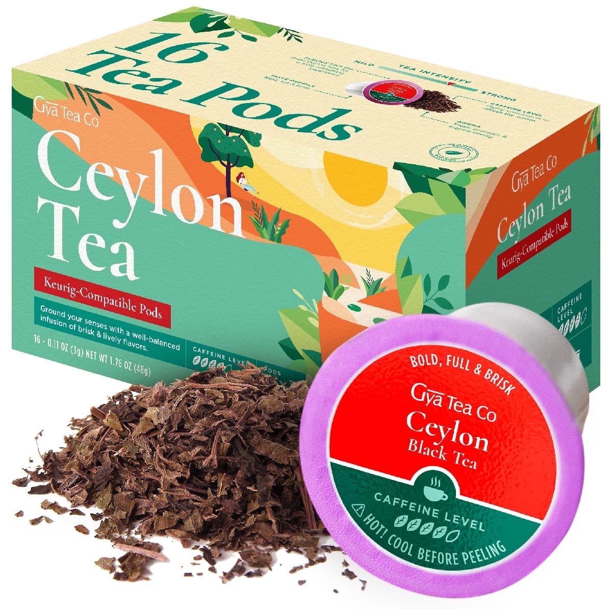 Gya Tea Co Ceylon Black Tea K-Cup (16 Pods) - Walmart.com