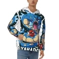 thumbnail image 1 of Gyarados Men's Graphic Hoodies Novelty Long Sleeve Pullover Hoodie Casual Y2k Unisex Hooded Sweatshirts With Pockets, 1 of 8