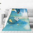 thumbnail image 1 of Throw Blanket Ultra Soft Cozy Plush Fuzzy Flannel Blanket Lightweight Luxury Fleece Blanket Gifts for Travel Camping Home Decor 50"X40", 1 of 8