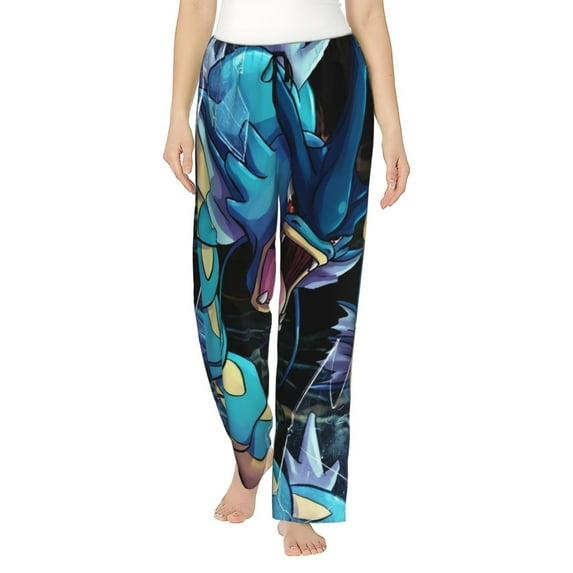 Gyarados Women's Pajama Pants, Ultra-soft Comfortable Casual Lounge Pants, Graphic Printed Sleep Bottoms With Drawstring