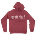 Gyatt Rizz Funny Meme Rizzler Alpha Gen Slang Unisex Hooded Sweatshirt ...
