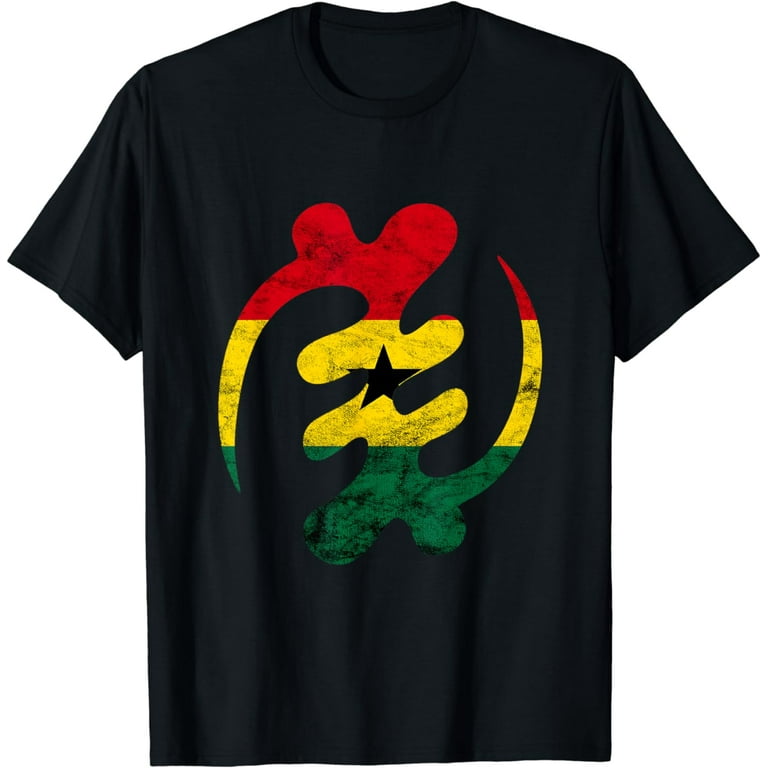 Ghana Flag T Shirt Gye Nyame Adinkra Symbol Ghana Flag T Shirt Gye Nyame Adinkra Symbol