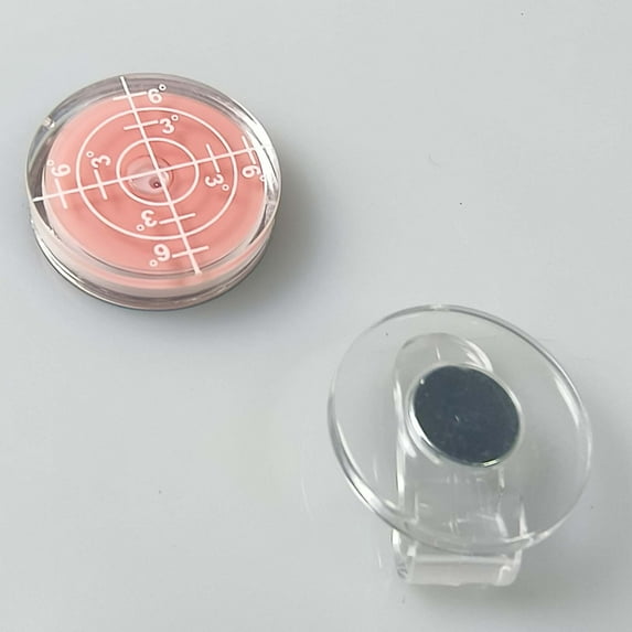 Gyedtr Ball Markers Hat Clip Golf Putting Aid Round Bubble Level High Precision Reader, Ball Markers Hat Clip Golf Putting Aid Round Bubble Level High Precision Reader