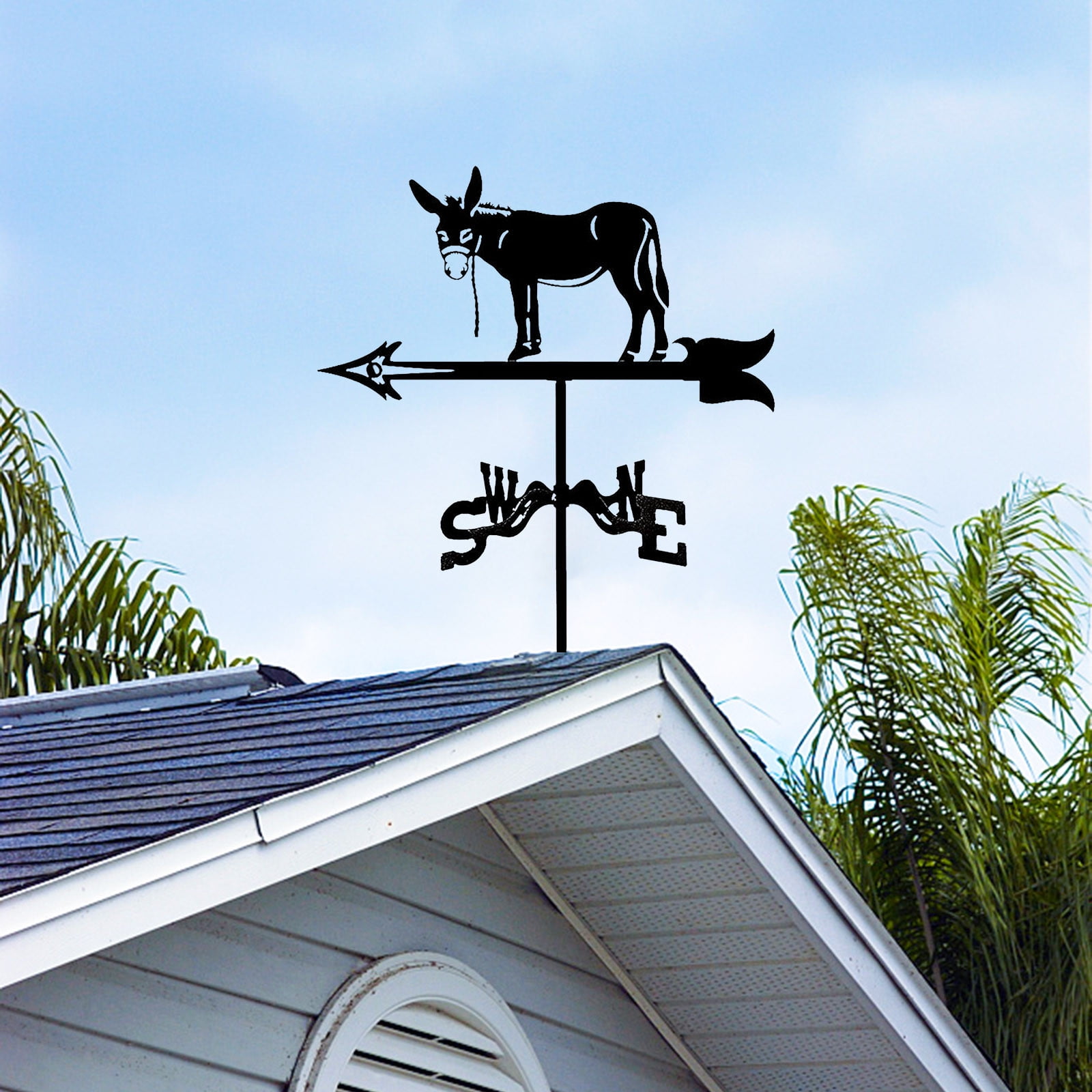 Gyedtr Metal Weather Vane Ornament Garden Stake Weather Vane Wind Vane