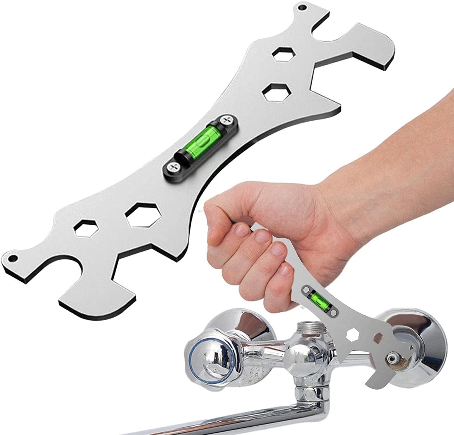 Gyedtr Shower Key Tool Special Self Levelling Curved Allen Key Portable Bathroom Repair Key Angle Wrench 2ml Clearance