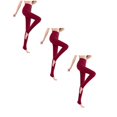 thumbnail image 1 of Gyexs 3 Pack Fleece Lined Leggings Women - Warm Pantyhose Thick Winter Tights Women's Activewear Leggings, Wine, One Size, 1 of 7