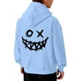 thumbnail image 1 of Gyexs Boy's Graphic Hoodie Long Sleeve Hooded Sweatshirts Pullover Tops Streetwear #03 Light Blue 9-10 Years, 1 of 8
