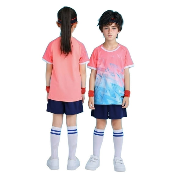 Gyexs Boys Summer Outfits Size 6-8 Kid Athletic Short Set Casual Crewneck T-Shirt Gym Shorts 2 Piece Outfits Sport Basketball Clothes(Sportswear, Light Pink, 9-10 Years)