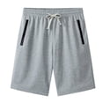thumbnail image 1 of Gyexs Cargo Shorts for Men Cotton Drawstring Elastic Waist Shorts Stretch Summer Beach Sweat Shorts Holiday Clothing GY1, Size XXXL, 1 of 6