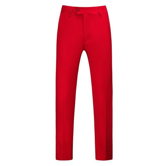 Gyexs Chino Pants for Men Stretch Baggy Casual Lightweight Pants Comfortable Lightweight Cargo Work Hiking Pants with Pockets Red, Szie XXL