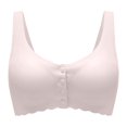 thumbnail image 1 of Gyexs Comfort Adjustable Wireless Seamless Bra For Women Supportive Everyday T-Shirt Underwear Bras for Older Women, Beige, Size XXL, 1 of 6