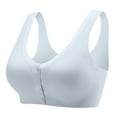 thumbnail image 1 of Gyexs Comfort Adjustable Wireless Seamless Bra For Women Supportive Everyday Wear Plus Size Bras for Women, Grey, Size XL, 1 of 6