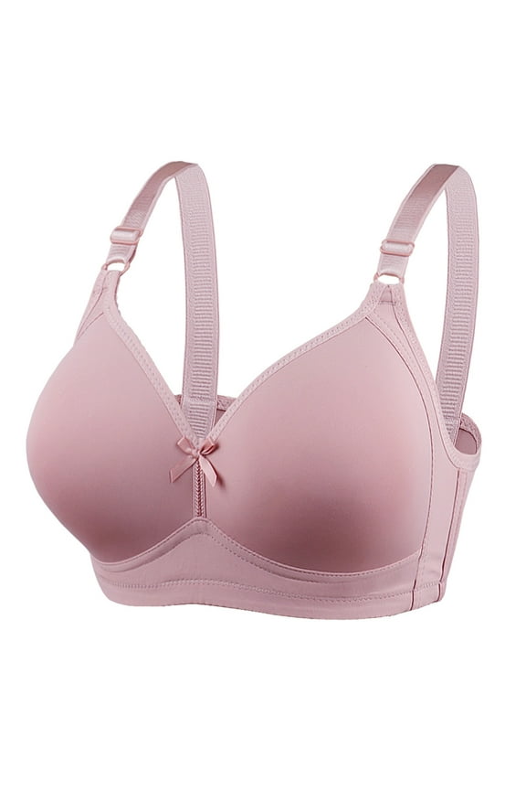 Comfort Women's D Cup Seamless Smooth T-Shirt Bra with Lightly Lined Support Seamless Bras for Women, Rose Gold, Size 46
