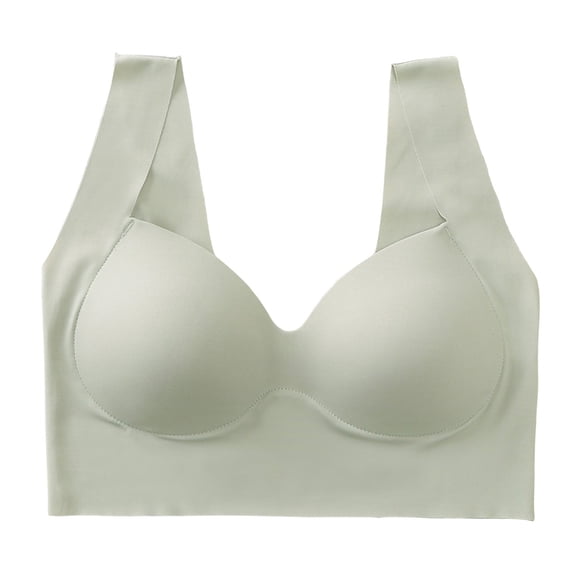 Gyexs Comfortable Adjustable Wireless Seamless Bra For Women Supportive Everyday Wear Wireless Bras for Women, Green, Size One Size