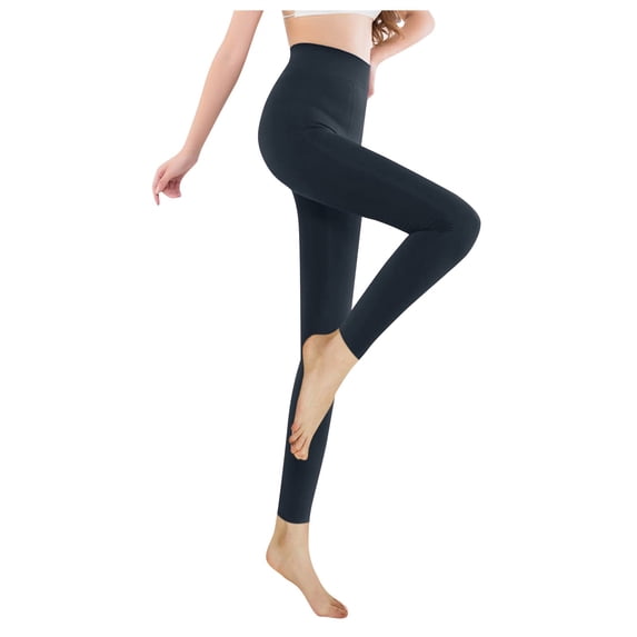 Gyexs Compression Tights Women Pantyhose Stockings High Waist Solid Color Closed Toe Support Hose Tights Z03 Grey & One Size