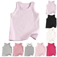 thumbnail image 1 of Gyexs Cotton Tank Tops for Boys Girls Kids Summer Sleeveless Undershirts Solid Color Basic Tees Shirts Hot Pink 3-4 Years, 1 of 6