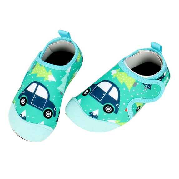 Gyexs Cute Baby Water Shoes Size 2-2.5 Toddler Barefoot Swim Beach Shoes Girls Boys Breathable Quick Drying Socks Mint Green