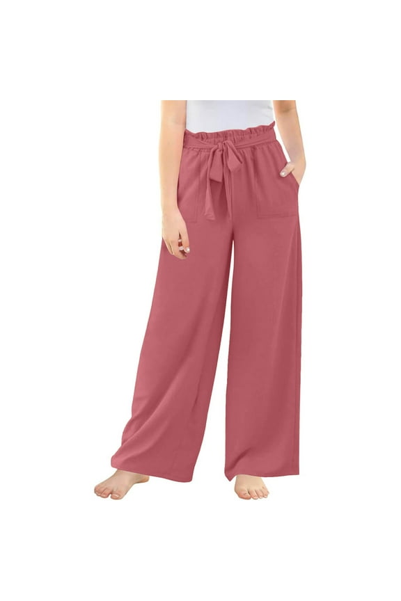 Cute Jeans for Teen Girls Baggy Stretchy Wide Leg Streetwear Trendy Jogger Trousers Straight Denim Pant Teen Girl Trendy Clothes Brick Red 13-14 Years