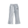 thumbnail image 1 of Gyexs Girls Flare Leggings Size 5-6 Everyday Wear Sleepwear Cute Cartoon Dance Active Tights (Light Gray, 5-6 Years), 1 of 6