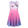 thumbnail image 1 of Gyexs Girls Sleeveless Dress Size 5-6 Round Neck Floral Printed Sundress for Casual Home Party Beach 4-12 Years (Toddlers, 07 Multicolour, 5-6 Years), 1 of 8