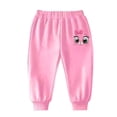 thumbnail image 1 of Gyexs Girls Wide Leg Pants Lightweight Cargo Hiking Sweat Pants Back To School Clothes Sweat Pants for Girls Outerwear (Pink, 11-12 Years), 1 of 5