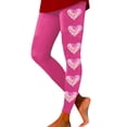 thumbnail image 1 of Gyexs Holiday Leggings for Women High Waist Lined Tights Casual Wear Loungewear Yoga Pants High Waist Spring Clothes #02 Pink & Size XL, 1 of 5
