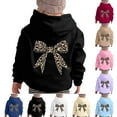 thumbnail image 1 of Gyexs Hoodies for Girls Sweatshirt Leopard Bowknot Graphic Toddler Kids Tween Girls Trendy Clothes 2-13Y (#01 Beige, 9-10 Years), 1 of 6