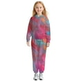thumbnail image 1 of Gyexs Kids Clothes for Toddler Girls Size 4-5 Years Fashion Letter Prints Jacket Bottoms, 2pc Sweatsuit Outfit (#04 Multicolour, 4-5 Years), 1 of 6