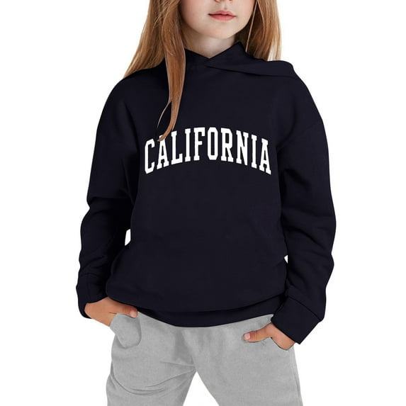 Gyexs Kids Clothes for Toddler Girls Size 6-7 Years Long Sleeve Hoodie Sets, Oversized Tracksuit Sets (Black2, 6-7 Years)