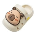 thumbnail image 1 of Gyexs Kids Garden Clogs Boys Girls 2.5-3 Years Girls Boys Clogs Garden Shoes Funny Toddler Animal Slides Sandals Water Shower Beach Pool Slippers Indoor Outdoor Beige, 1 of 4