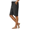 thumbnail image 1 of Gyexs Knee Length Sweat Shorts for Women Summer Cozy Bermudas Loose Drawstring Waist Running Short Pants Athletic Bermuda Shorts Black, 1 of 5