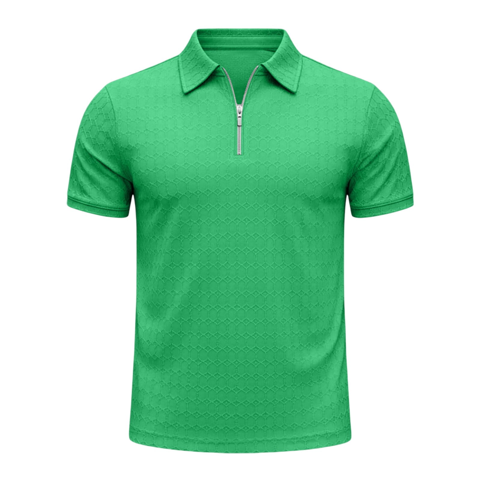 Gyexs Knit Polo Shirts for Men Textured Knit Botton Stretchy Collar ...