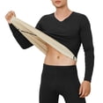 thumbnail image 1 of Gyexs Long Johns for Women Thermal - Long Johns for Men Thermal Top, Lined Sweaters Tops Plus Size Clothes, Black, Size XXL, 1 of 3