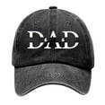thumbnail image 1 of Gyexs Low Cap Fathers Day Hats Dad Embroidered Pigment Dyed Adjustable Daddy Baseball Cap Dad Gifts from Daughter Son Wife #Black, 1 of 5