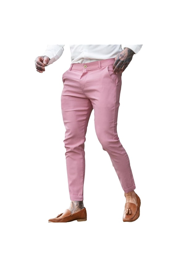 Men Dress Pants Relaxed Fit Dress Business Work Casual Travel Slacks Casual Dress Loose Fit Slacks Trousers Formal Clothing RD1, Szie XL