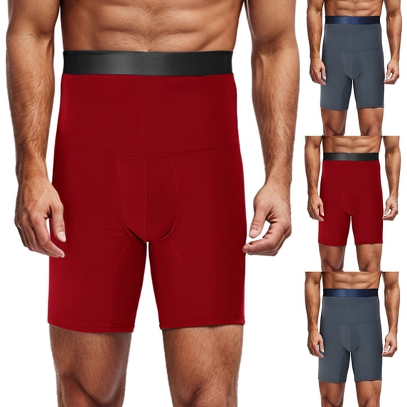 Gyexs Men's Athletic Shorts - Mens Cycling Shorts, Mountain Riding Biker Upf 50+ Short 5 Inch Inseam Red, Size 3XL
