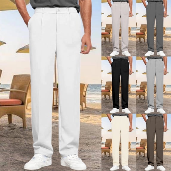 Gyexs Mens Casual Joggers Pants Baggy Straight Leg Sweatpants Hiking Drawstring Pants with Pockets GY1, Size XXL