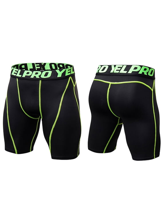Mens Compression Shorts Quick Drying Athletic Stretch Base Layer Shorts Workout Shorts for Running Gym Training Z01 Mint Green, Size M
