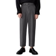 thumbnail image 1 of Gyexs Mens Dress Pants Straight Fit Dress Business Work Casual Travel Slacks Spring Summer Bussiness Casual Trousers Men's Fashion Grey, Szie L, 1 of 4