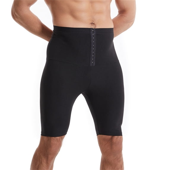 Gyexs Mens Sauna Shorts Casual Loose Fit Sweat Shorts Gym Workout Shorts Compression Elastic Waist Bottoms Summer Sportswear Z03 Silver, Size XXXXL