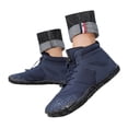 thumbnail image 1 of Gyexs Mens Snow Boots Size 8, Winter Shoes for Women Size 12, Removable Footbed, Bungee, Chukka, Split Toe, Men's Fashion, Blue, Size 7.5, 1 of 8