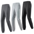 thumbnail image 1 of Gyexs Mens Stretch Golf Pants Classic Fit Flat Front Casual Pant Outdoor Sweatpants with Zipper Pockets Black, Size XL, 1 of 8