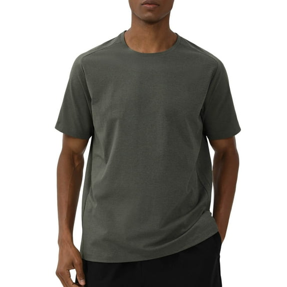 Gyexs Mens Swimming Shirt UV Protection Short Sleeve UPF 50+ Quick Drying Sun Protection Rash Guard Shirts for Fishing Running Army Green, Size M