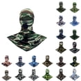 thumbnail image 1 of Gyexs Motorcycle Summer Balaclava for Men UV Protection Neck Gaiter Breathable Face Cover, #01 Army Green, One Size, 1 of 4